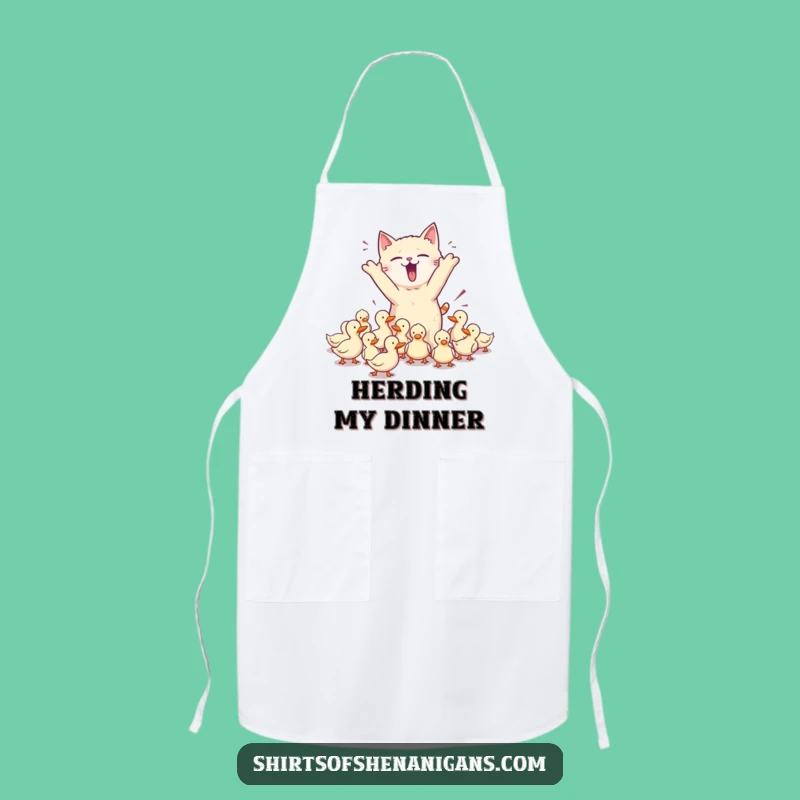 Funny Cat Apron: Kitchen Chaos, Pet Owner Chef, Perfect Funny Gift