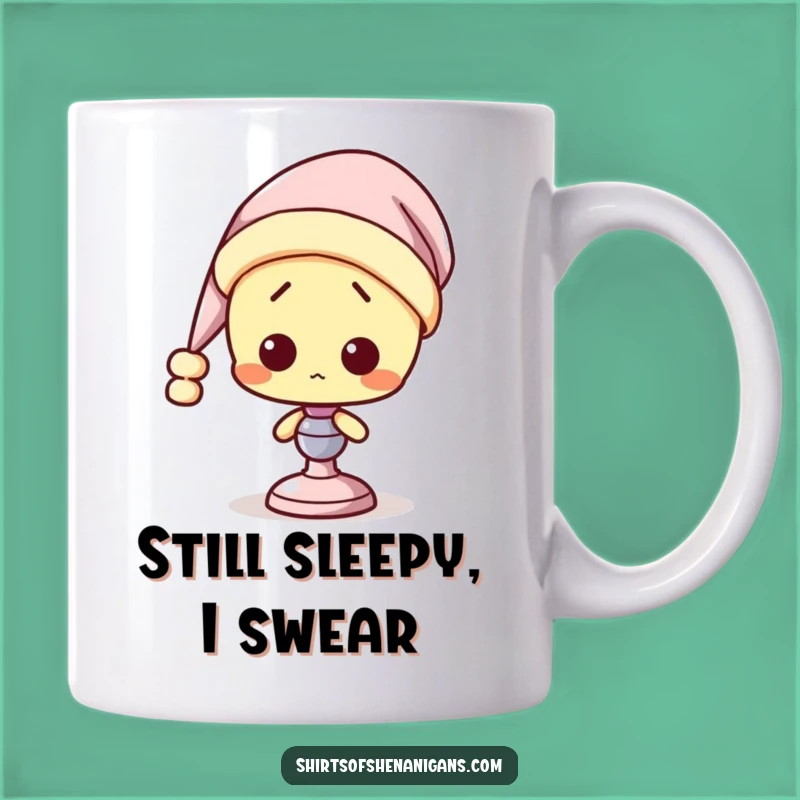 Funny Confused Lamp Mug: Sleepy Light Bulb, Hilarious Gift for Night Owls