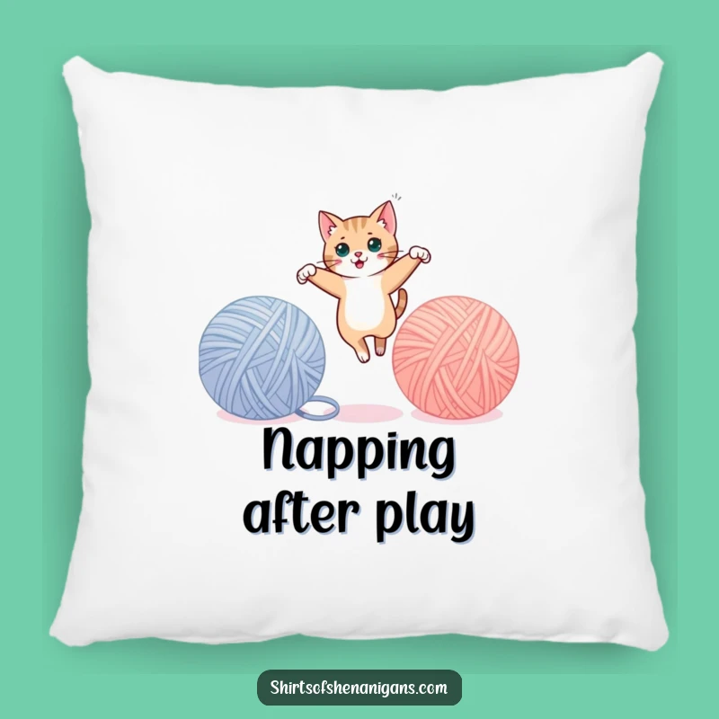 Funny Cat Yarn Pillow - Cozy Comfort with Playful Charm