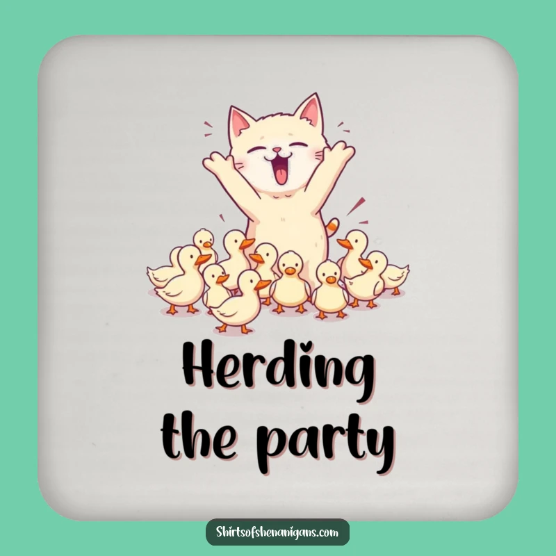 Funny Cat Coaster: Protect Surfaces with Humor, Pet Accessory, Perfect Funny Gift