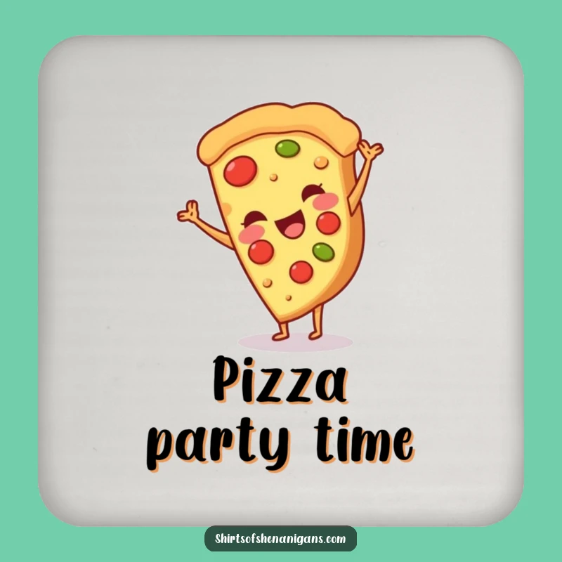 Funny Pizza Coaster: Protect Surfaces with Fun, Cheesy Decor, Perfect Funny Gift