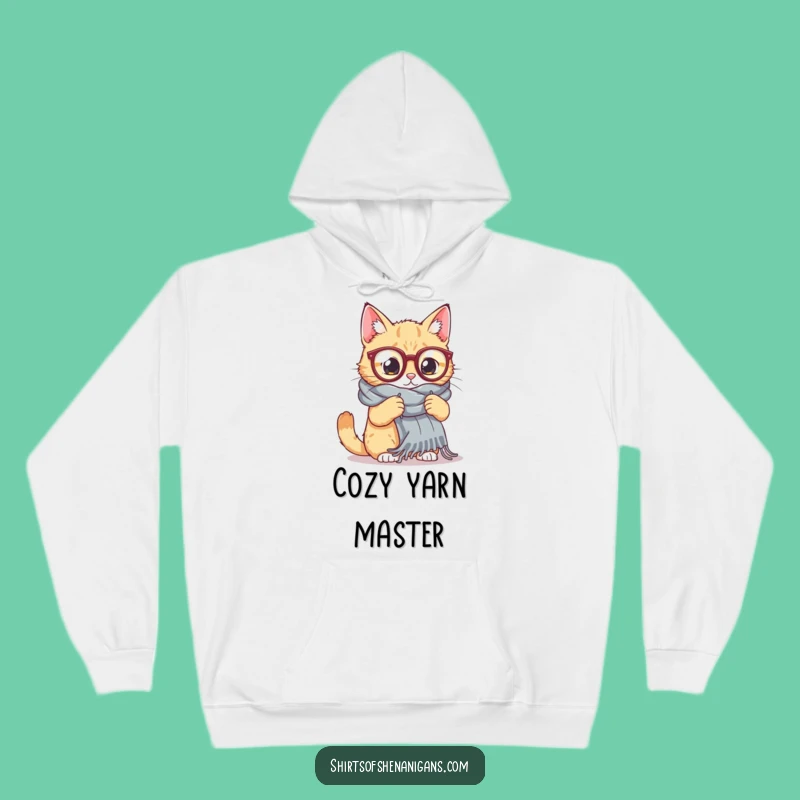 Funny Cat Knitting Hoodie: Cozy Giant Scarf Cat for Winter Warmth