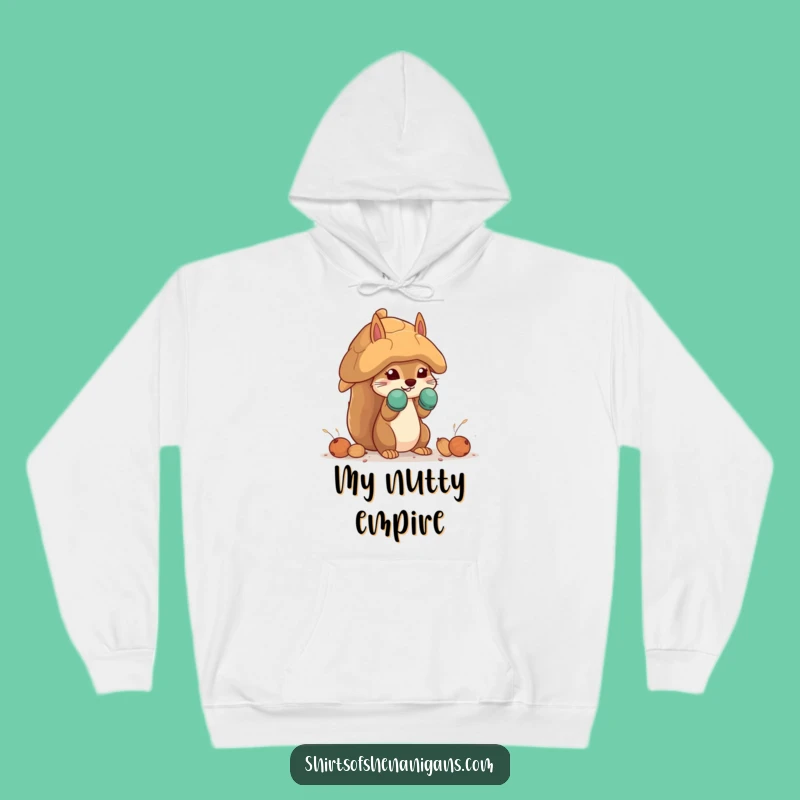Funny Squirrel Mittens Hoodie: Nut House Builder Warm Gift