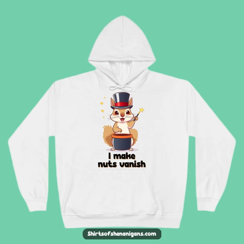 Cozy Funny Magic Squirrel Hoodie: Stay Warm with Enchanting Tricks!