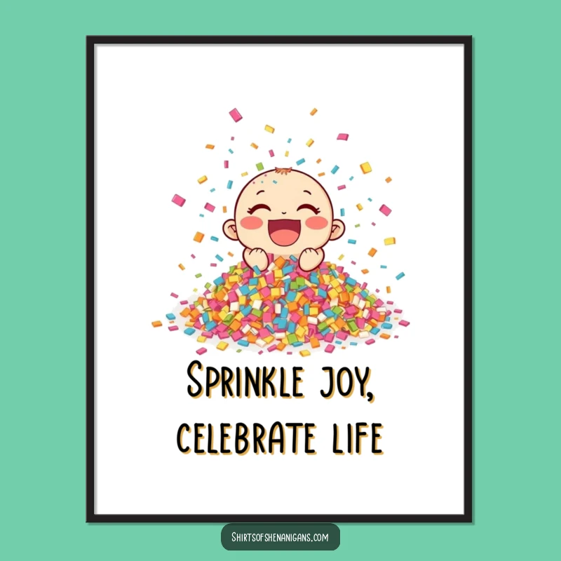 Free Printable Confetti Celebration Art: Giggling Downloadable Wall Decor