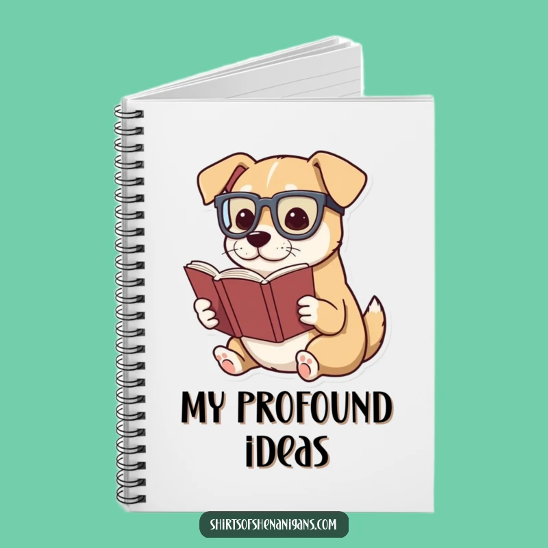 Funny Literary Journal: Dog Reader for Jotting Funny Gifts
