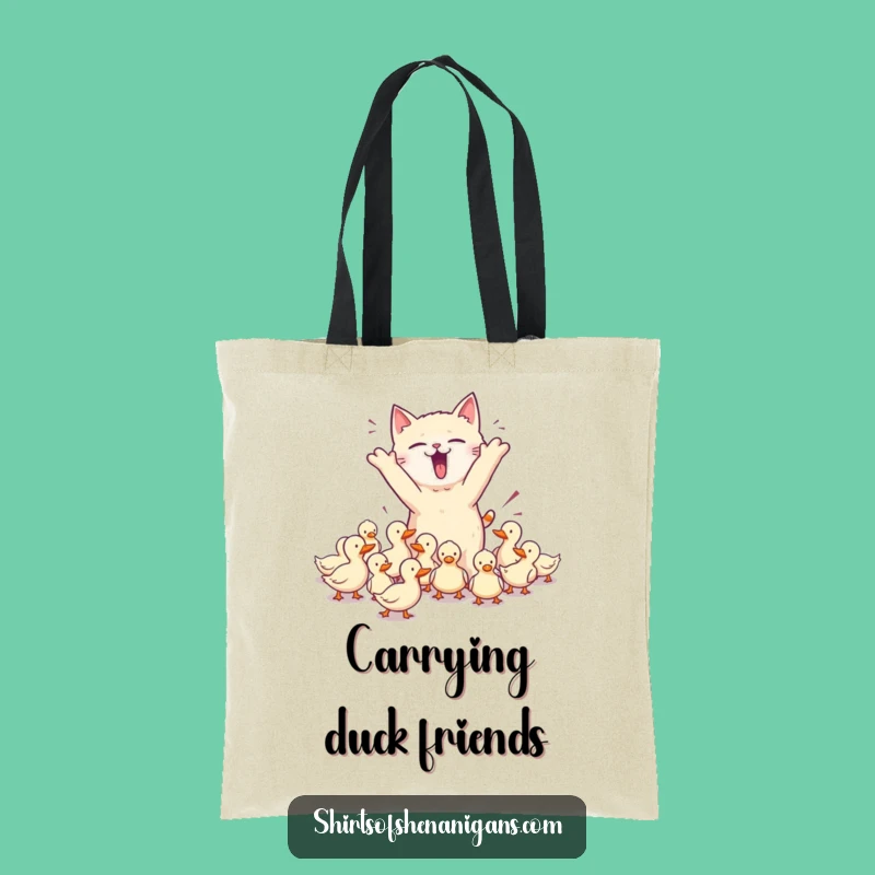 Funny Cat Tote Bag: Chaos Carrier, Pet Owner Accessory, Perfect Funny Gift