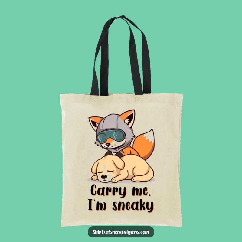 Funny Fox Disguise Tote Bag: Stylish and Hilarious Shopping Companion
